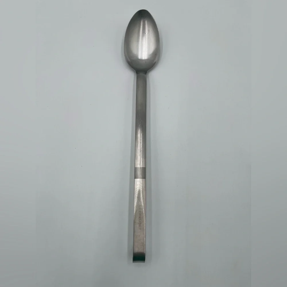 LE CREUSET Stainless Steel Serving Spoon Metal Used Hanging